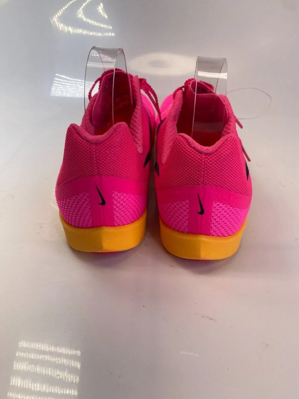 Nike Zoom Rival Track & Field Distance Hyper Pink With spikes Cleats mens Sz 11